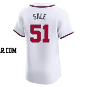 Chris Sale Men's Atlanta Braves White Elite Home Jersey