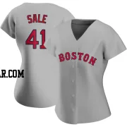 Chris Sale Women's Boston Red Sox Gray Authentic Road Jersey