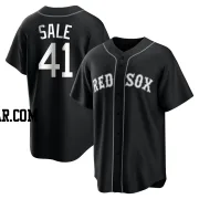 Chris Sale Youth Boston Red Sox Black/White Replica Jersey