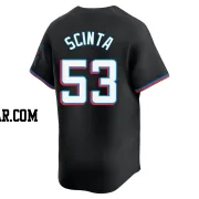 Chris Scinta Youth Miami Marlins Black Limited Alternate Jersey