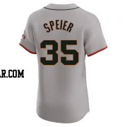 Chris Speier Men's San Francisco Giants Gray Elite Road Jersey