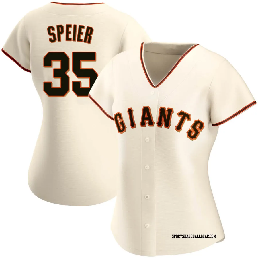 Chris Speier Women's San Francisco Giants Cream Replica Home Jersey