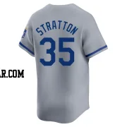 Chris Stratton Men's Kansas City Royals Gray Limited Away Jersey