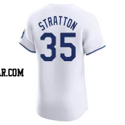 Chris Stratton Men's Kansas City Royals White Elite Home Jersey