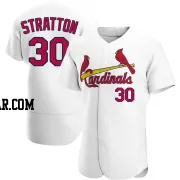 Chris Stratton Men's St. Louis Cardinals White Authentic Home Jersey