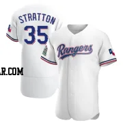 Chris Stratton Men's Texas Rangers White Authentic Home Jersey