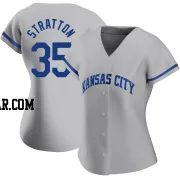 Chris Stratton Women's Kansas City Royals Gray Authentic 2022 Road Jersey