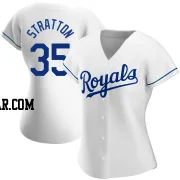 Chris Stratton Women's Kansas City Royals White Authentic Home Jersey