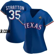 Chris Stratton Women's Texas Rangers Royal Authentic Alternate 2023 World Series Jersey