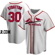 Chris Stratton Youth St. Louis Cardinals White Home Cooperstown Collection Jersey