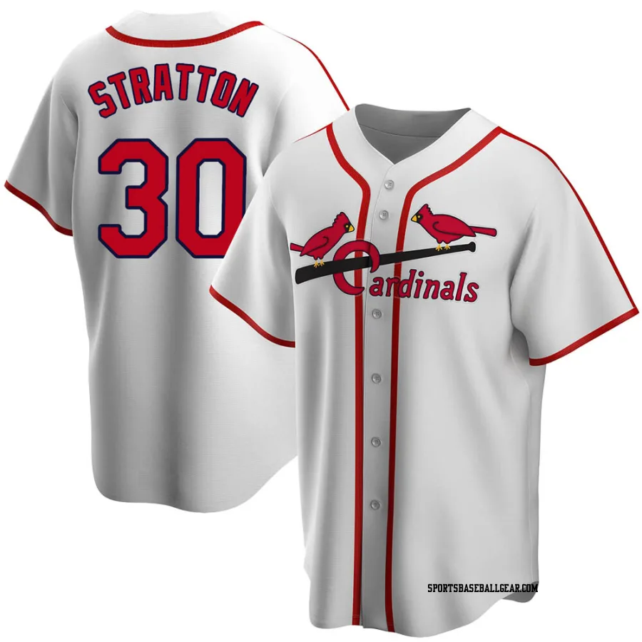 Chris Stratton Youth St. Louis Cardinals White Home Cooperstown Collection Jersey