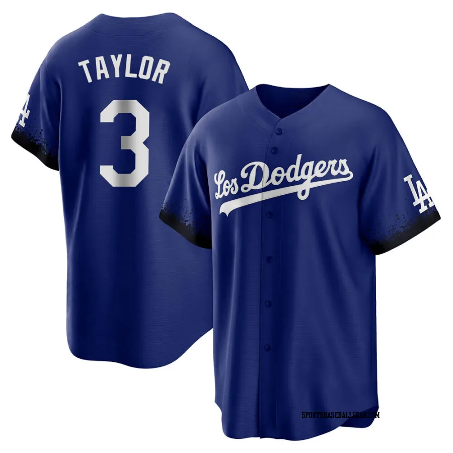 Chris Taylor Men's Los Angeles Dodgers Royal Replica 2021 City Connect Jersey