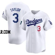 Chris Taylor Men's Los Angeles Dodgers White Limited 2024 World Tour Seoul Series Home Jersey