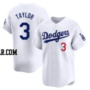 Chris Taylor Men's Los Angeles Dodgers White Limited Home Jersey