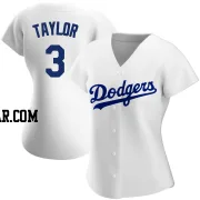 Chris Taylor Women's Los Angeles Dodgers White Authentic Home Jersey