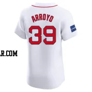 Christian Arroyo Men's Boston Red Sox White Elite Home Patch Jersey