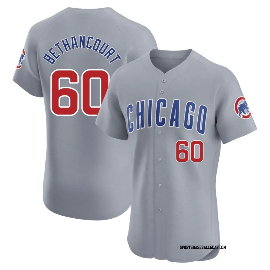 Christian Bethancourt Men's Chicago Cubs Gray Elite Road Jersey