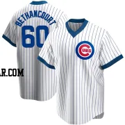 Christian Bethancourt Men's Chicago Cubs White Replica Home Cooperstown Collection Jersey