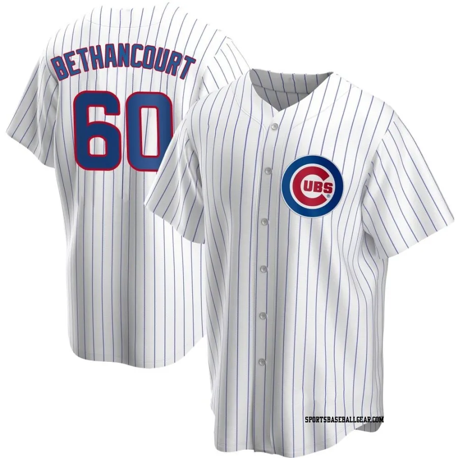 Christian Bethancourt Men's Chicago Cubs White Replica Home Jersey