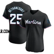 Christian Bethancourt Men's Miami Marlins Black Elite Alternate Vapor Premier Jersey