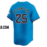 Christian Bethancourt Men's Miami Marlins Blue Limited Alternate Jersey