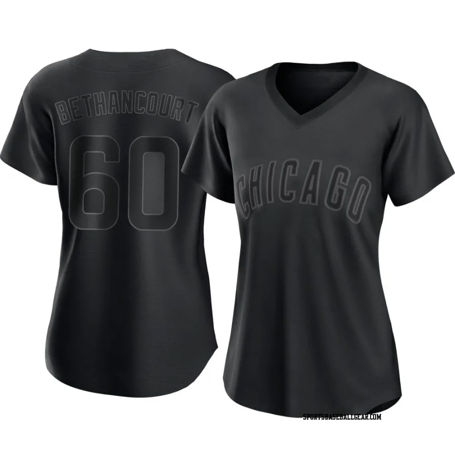 Christian Bethancourt Women's Chicago Cubs Black Replica Pitch Fashion Jersey