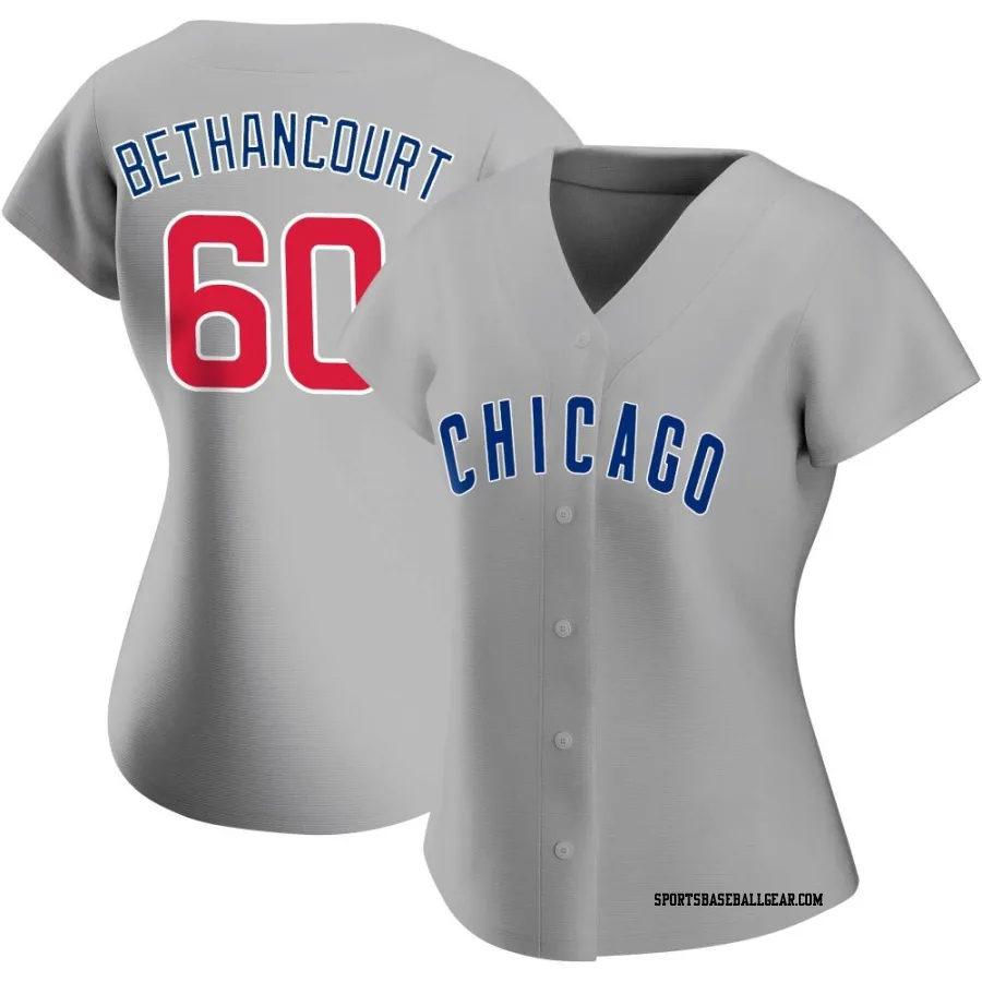 Christian Bethancourt Women's Chicago Cubs Gray Replica Road Jersey