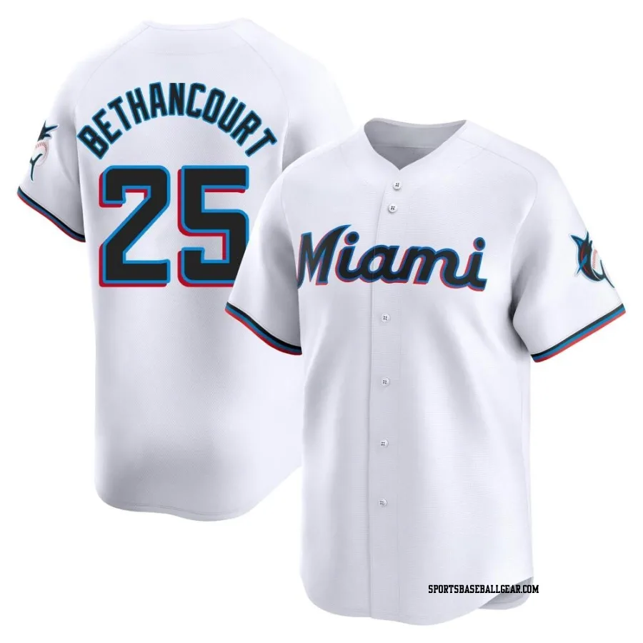 Christian Bethancourt Youth Miami Marlins White Limited Home Jersey