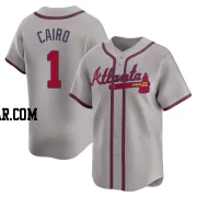 Christian Cairo Men's Atlanta Braves Gray Limited Away Jersey