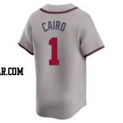 Christian Cairo Men's Atlanta Braves Gray Limited Away Jersey