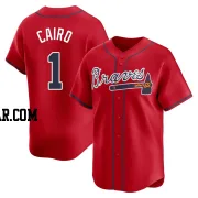 Christian Cairo Men's Atlanta Braves Red Limited Alternate Jersey