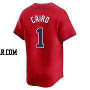 Christian Cairo Men's Atlanta Braves Red Limited Alternate Jersey