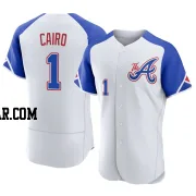 Christian Cairo Men's Atlanta Braves White Authentic 2023 City Connect Jersey