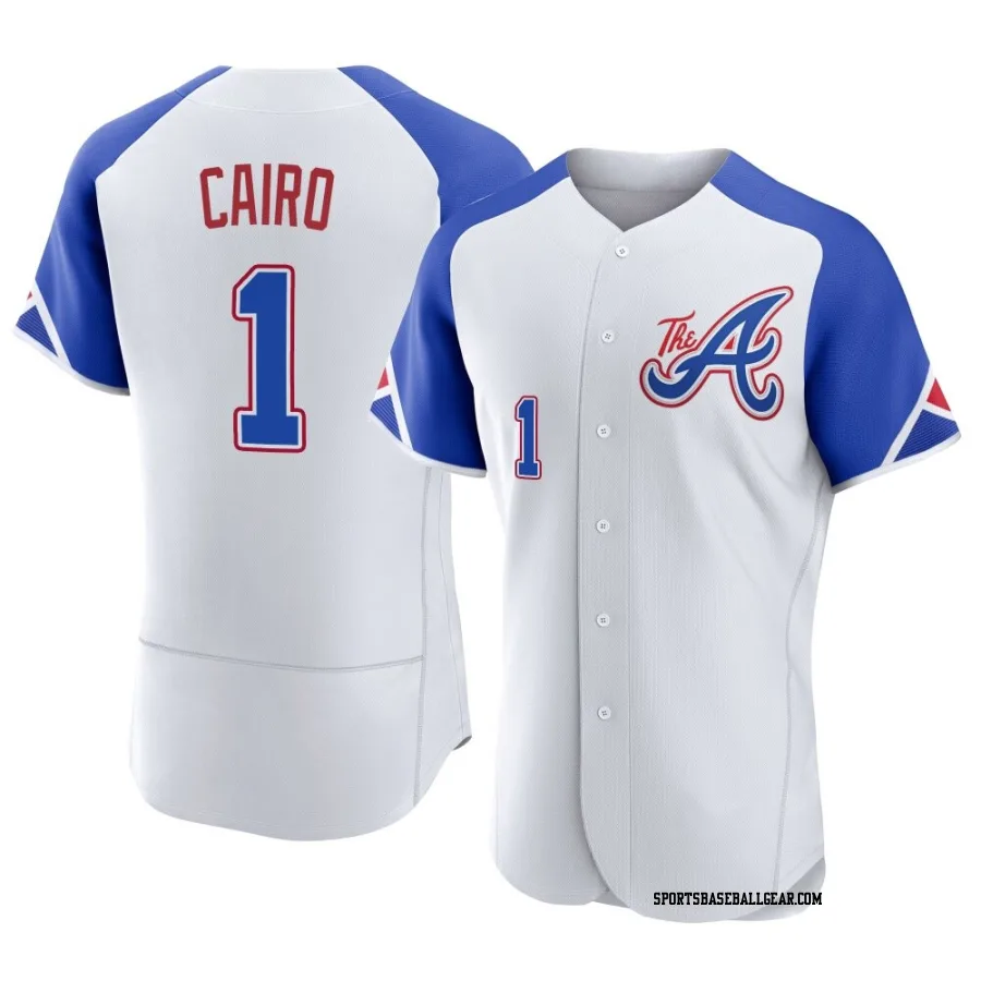 Christian Cairo Men's Atlanta Braves White Authentic 2023 City Connect Jersey