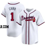 Christian Cairo Men's Atlanta Braves White Limited Home Jersey