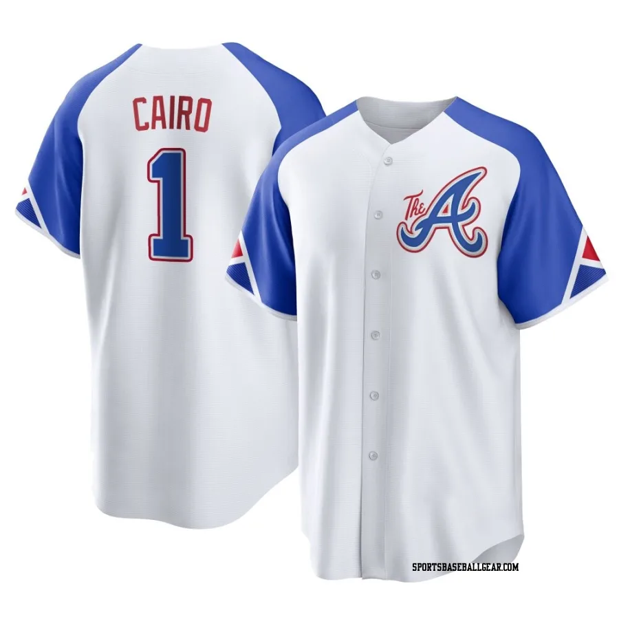 Christian Cairo Men's Atlanta Braves White Replica 2023 City Connect Jersey