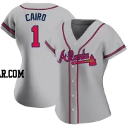 Christian Cairo Women's Atlanta Braves Gray Authentic Road Jersey