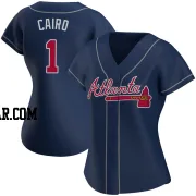 Christian Cairo Women's Atlanta Braves Navy Authentic Alternate Jersey