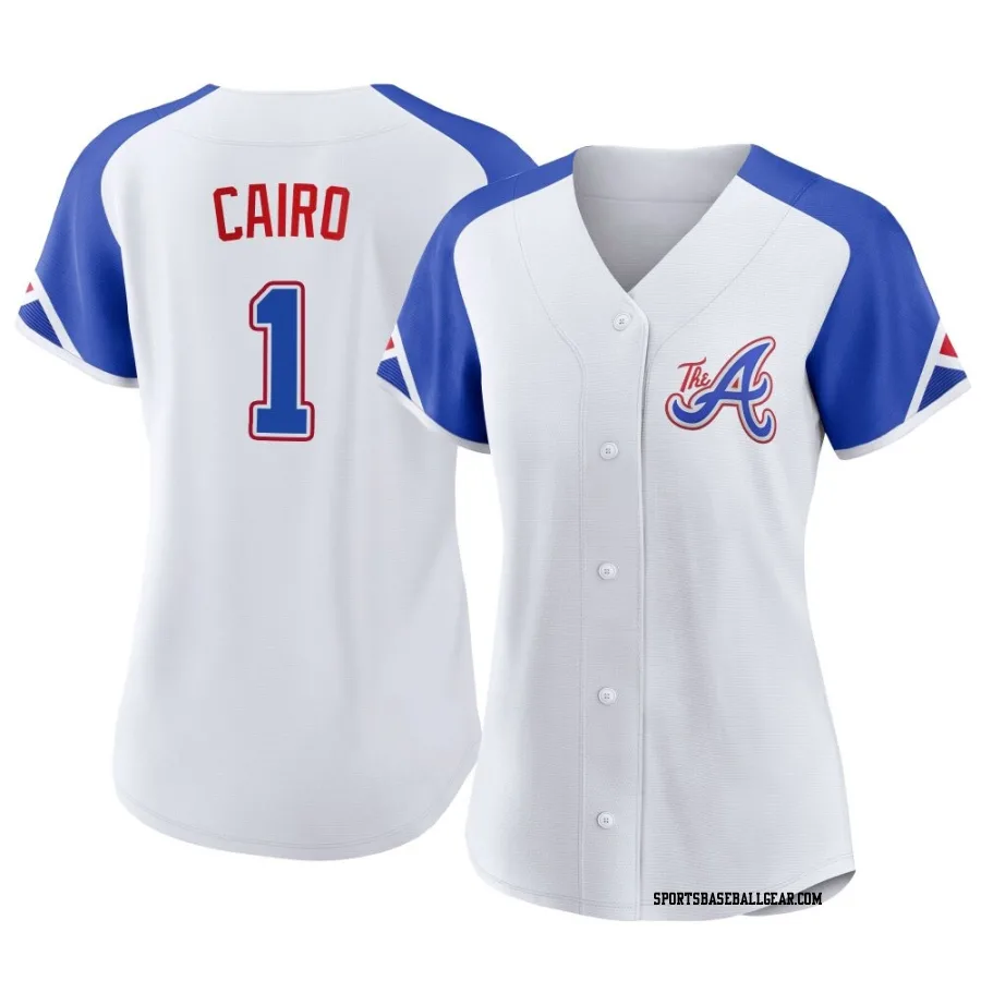 Christian Cairo Women's Atlanta Braves White Authentic 2023 City Connect Jersey