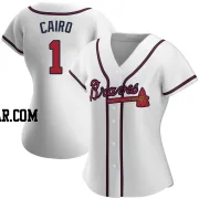 Christian Cairo Women's Atlanta Braves White Authentic Home Jersey