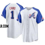 Christian Cairo Youth Atlanta Braves White Replica 2023 City Connect Jersey