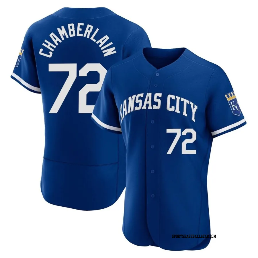 Christian Chamberlain Men's Kansas City Royals Royal Authentic 2022 Alternate Jersey