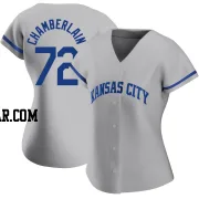 Christian Chamberlain Women's Kansas City Royals Gray Authentic 2022 Road Jersey