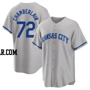 Christian Chamberlain Youth Kansas City Royals Gray Replica 2022 Road Jersey