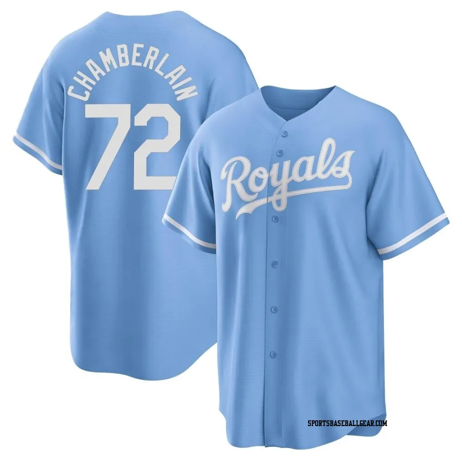 Christian Chamberlain Youth Kansas City Royals Light Blue Replica 2022 Alternate Jersey