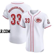 Christian Encarnacion-Strand Men's Cincinnati Reds White Elite Home Jersey