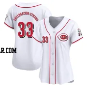 Christian Encarnacion-Strand Women's Cincinnati Reds White Limited Home Jersey