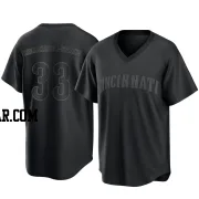 Christian Encarnacion-Strand Youth Cincinnati Reds Black Replica Pitch Fashion Jersey