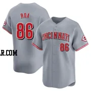 Christian Roa Men's Cincinnati Reds Gray Limited Away Jersey