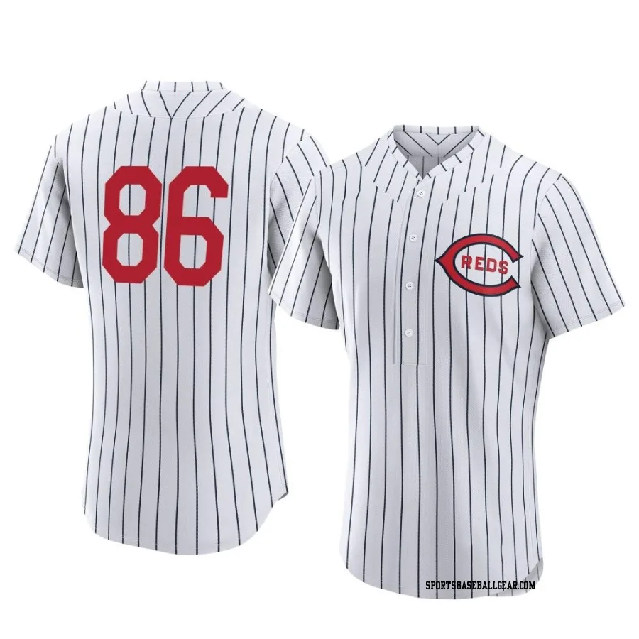 Christian Roa Men's Cincinnati Reds White Authentic 2022 Field Of Dreams Jersey